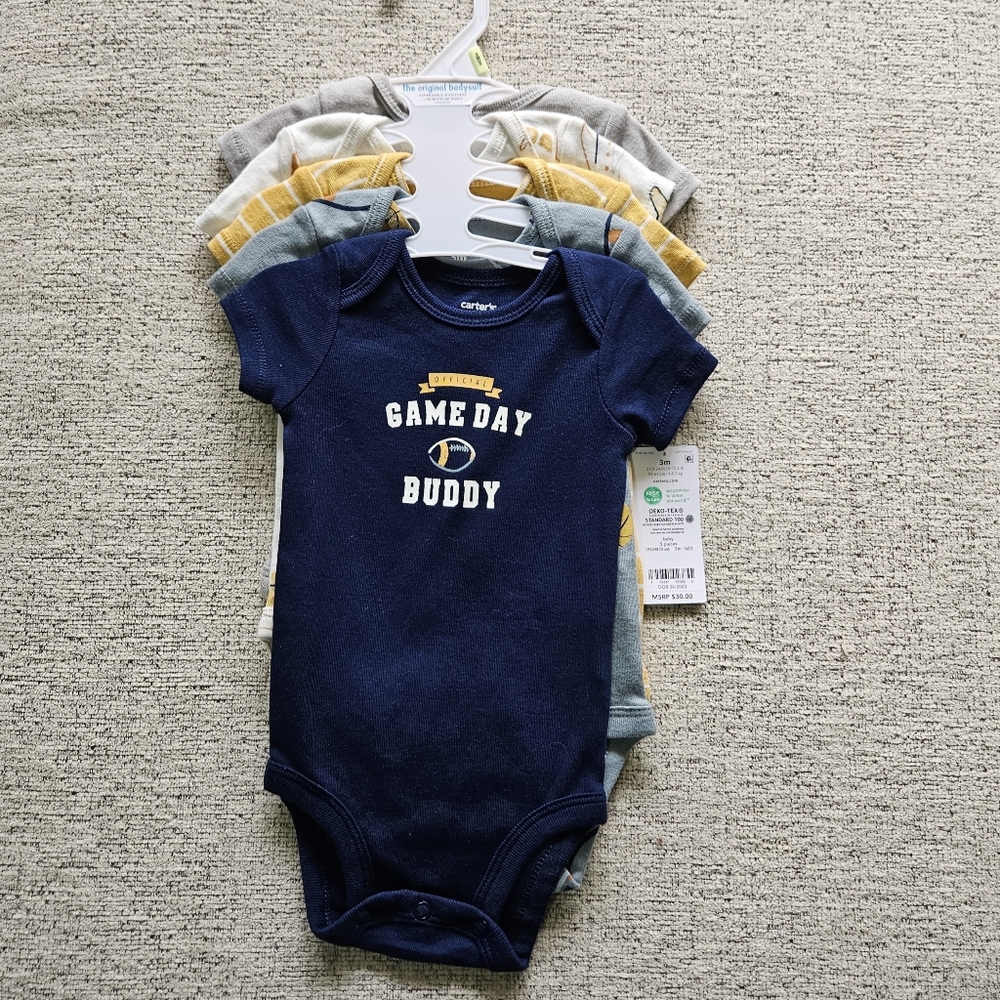 5 piece Carters bodysuits